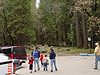The parking lot for Bridalveil Falls