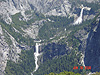 Nevada and Vernal Falls from Glacier Point