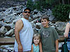 Ken, Jordan, and Tyler in front of Yosemite Falls