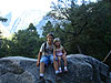 Tyler and Jordan on the trail to Vernal and Nevada Falls