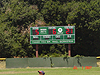 The scoreboard showing the 21 runs Tyler's team has