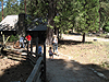 Tyler, Jordan, and Tanya walking around the historical site at Wawona